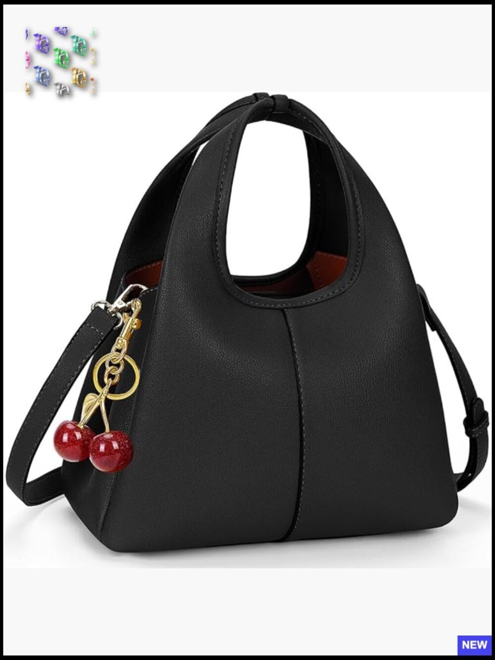 Faux Leather Hobo Bag Crossbody Tote Satchel Top Handle Trendy Adjustable Strap